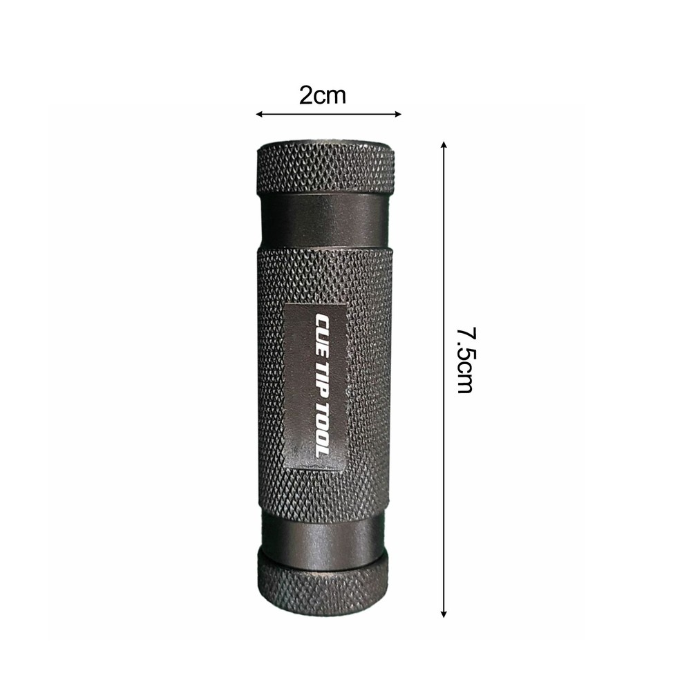 Cue Tip Tool 4 Functions Shape Scuff Aerate Store Essential for Billiards