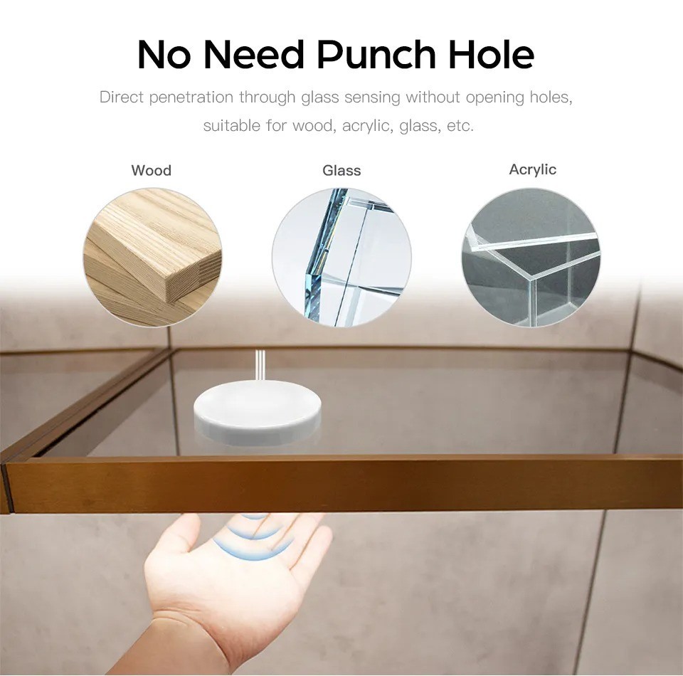 Wooden Panel LED Sensor Dimmer Switch Hidden Switch Touch Switch Mirror