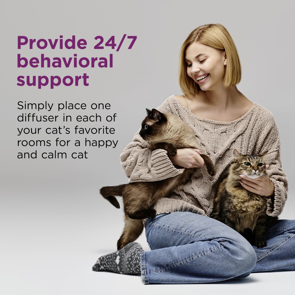 Comfort Zone Cat Pheromone Diffuser Value Pack 3 Diffusers 6 Refills