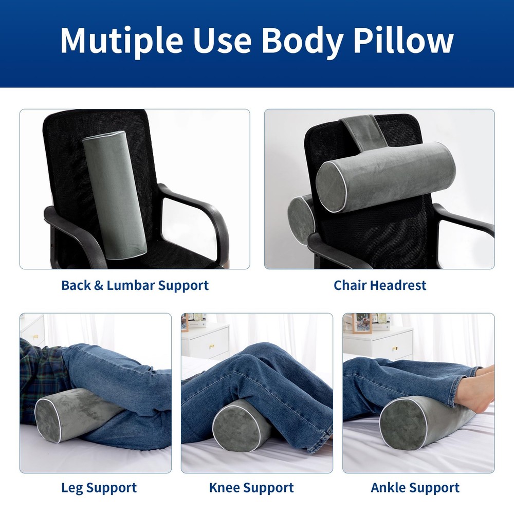 BALAPET Body Pillow for Side Sleeper Back Sleeper, Roll Cylinder Pillow for B