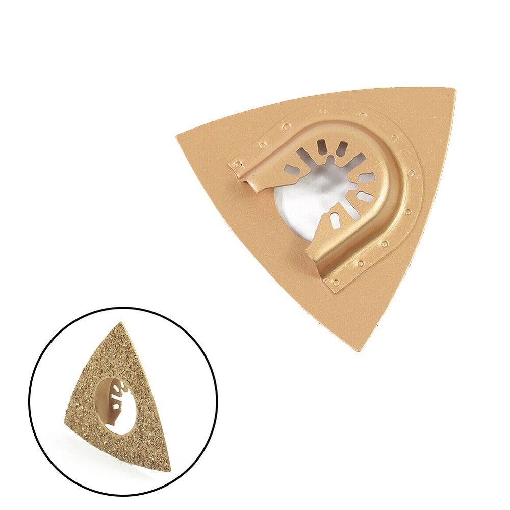 Oscillating Multitool Triangular Carbide Grit Rasp Blade Grout.Removal