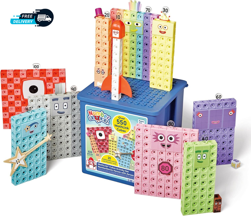 Heroes with Zeroes Mathlink Cubes Activity Set Preschool Learning Activities