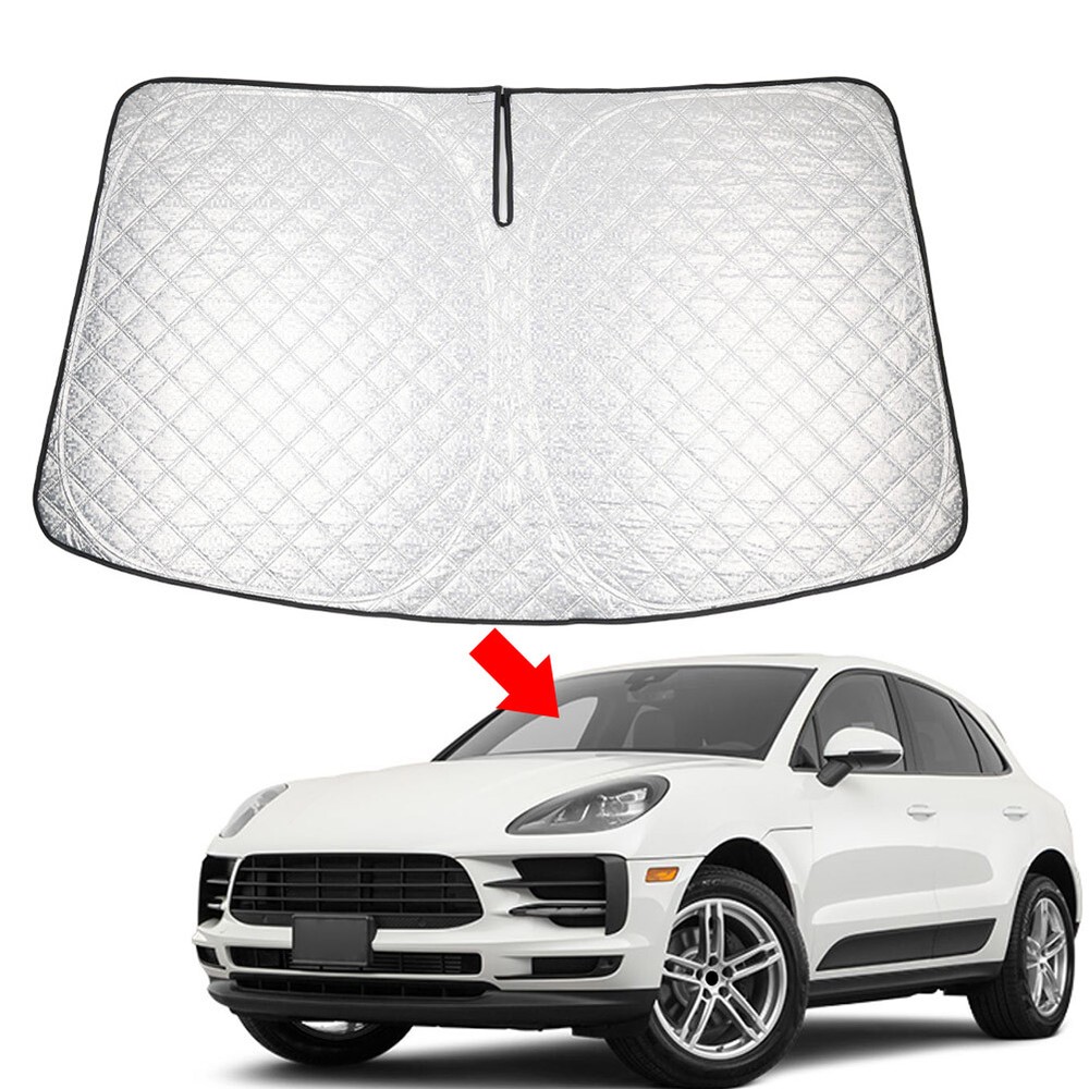 Car Foldable Windshield Sun Shade Visor Protector For Porsche Macan 14-24