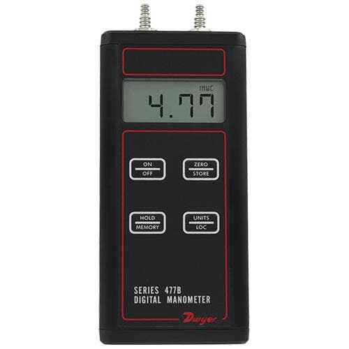 Dwyer 477B-3 Handheld Digital Manometer 0-200 in w.c.