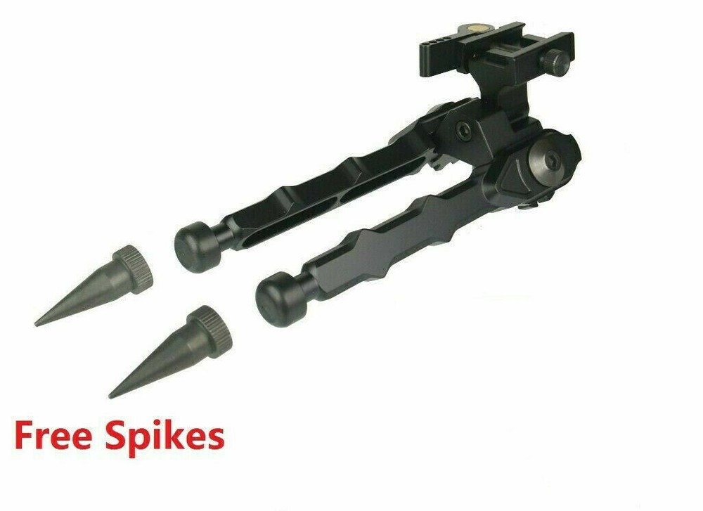 Black Mini Bipod For Ruger-PC, 5 Positions Degrees, Quick Detachable