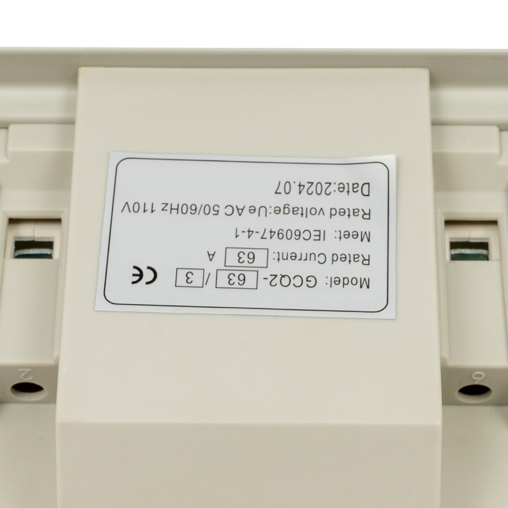 Switch Double Power Screw Mounting Switch Automatic Transfer Switch 110V AC 63A