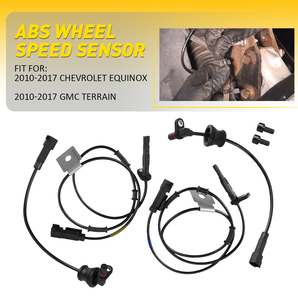 4X Front Rear Left&Right ABS Wheel Speed Sensor for 2010-17 Equinox Chevrolet ER