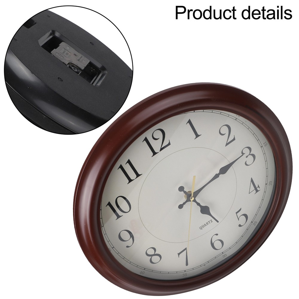 Wall Clock Silent Clock Large Easy-to-Read Numbers Versatile Decorative Element