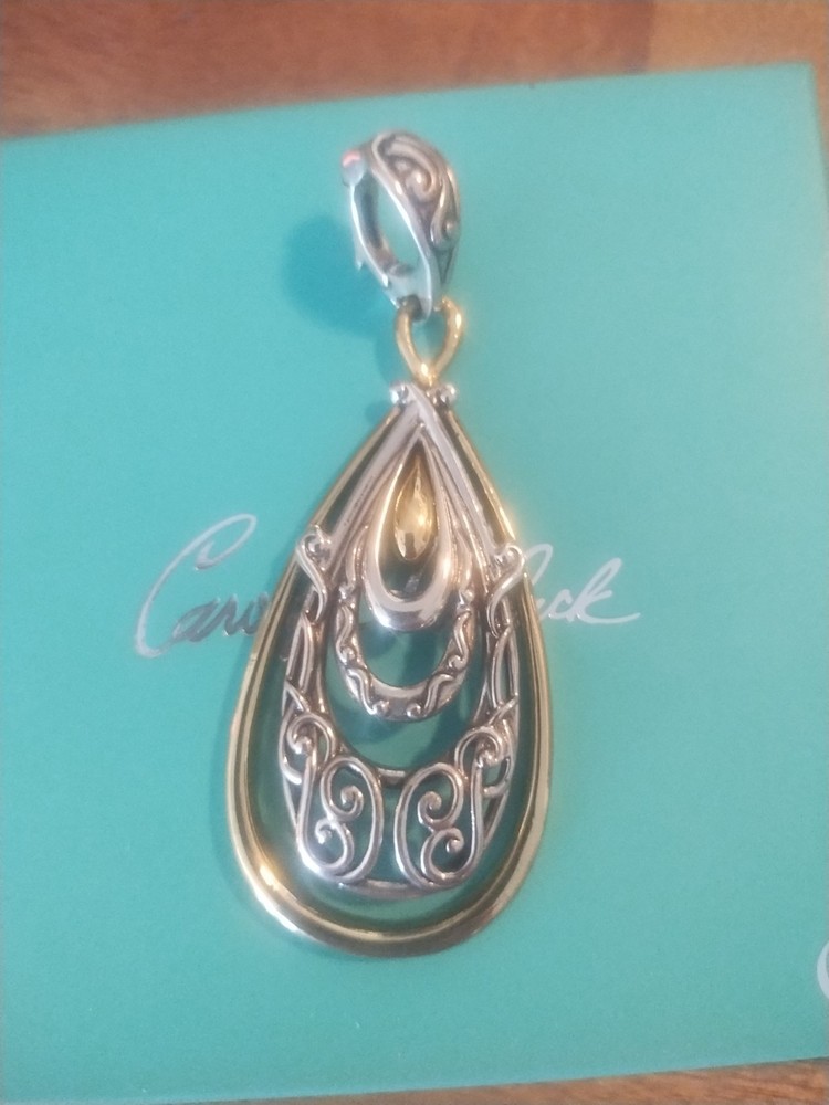 Carolyn Pollack Teardrop Enhancer Pendant