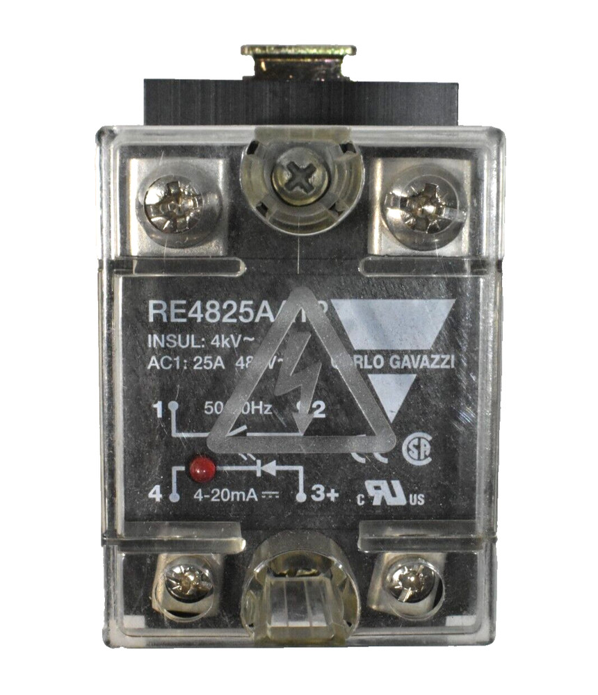 Carlo Gavazzi RE4825AA12 Solid State Relay 25A, 480V