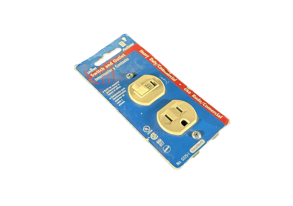 🔥Leviton 5225-I Ivory Combination Single-Pole Toggle Switch ~ 50 Units