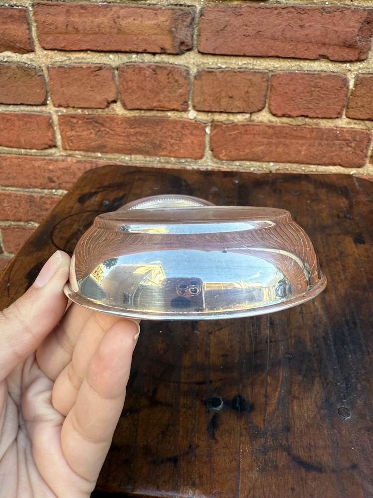 W & S Blackington Silver Plate Candle Holders or Coasters Set of 2 4 Inch