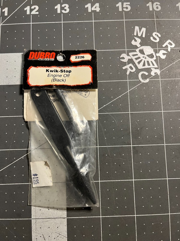Dubro Racing #2226 Kwik-Stop Engine Pull Off (Black) NOS
