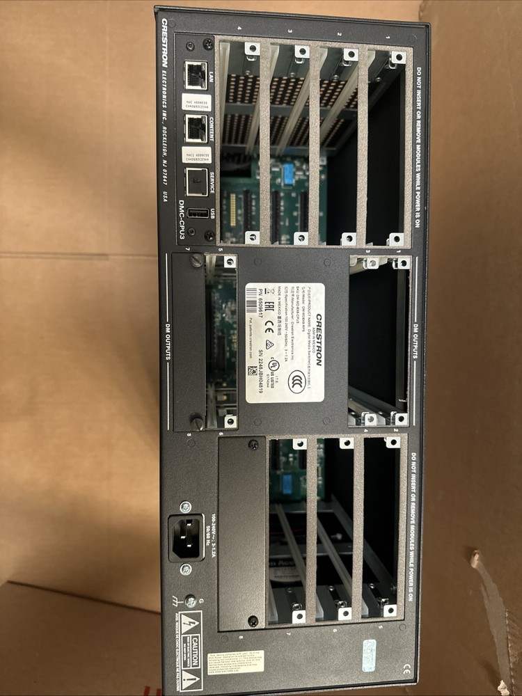 Crestron DM-MD8X8-CPU3 8x8 DigitalMedia Switcher Empty