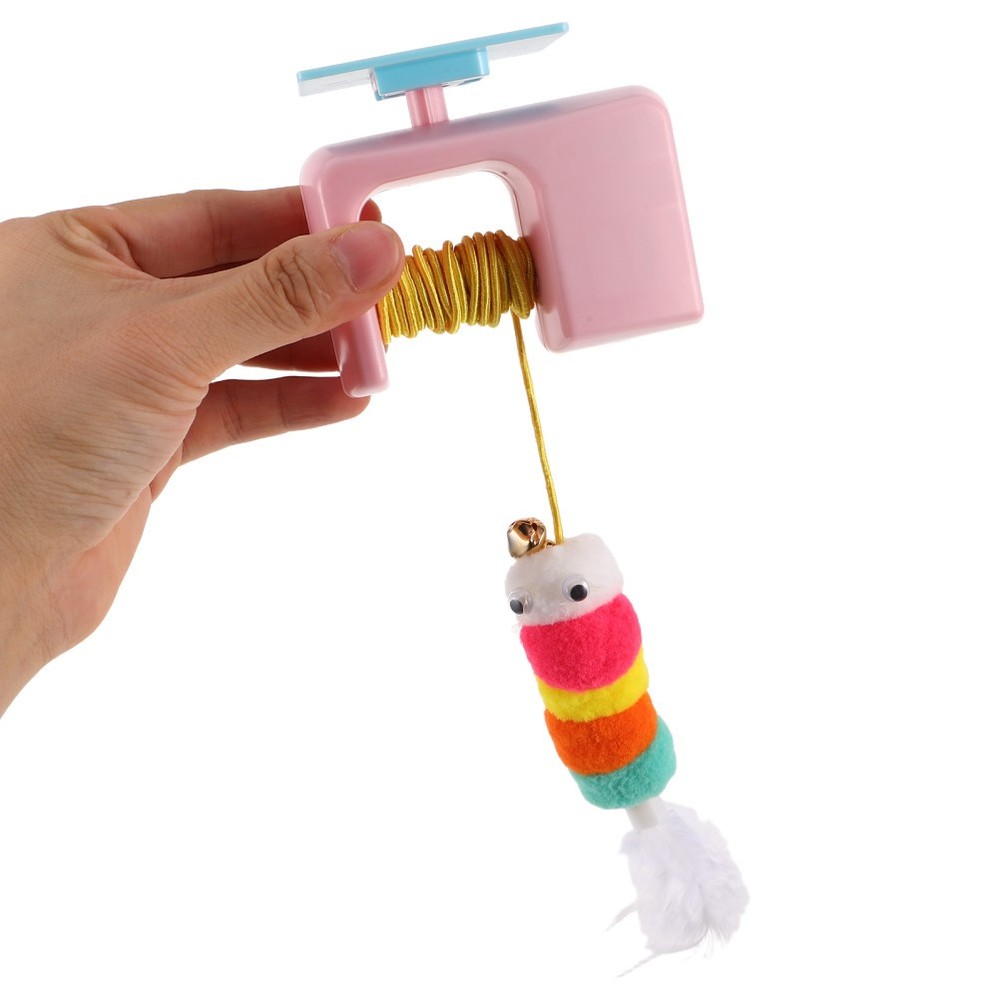 Interactive Cat Toys: Automatic Plastic Cat Teaser Retractable Hanging Indoor
