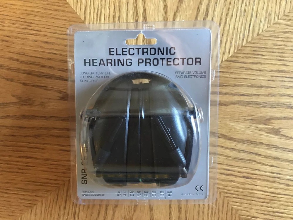 Electronic Earmuffs, duel volume control, SRN 25 dba, unbranded, customizable