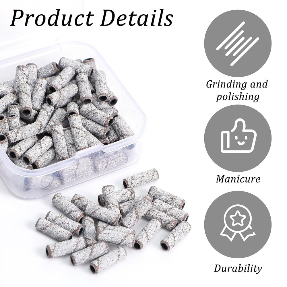 Medicool Zebra Mini Sanding Bands White 100 pcs - Medium Grit