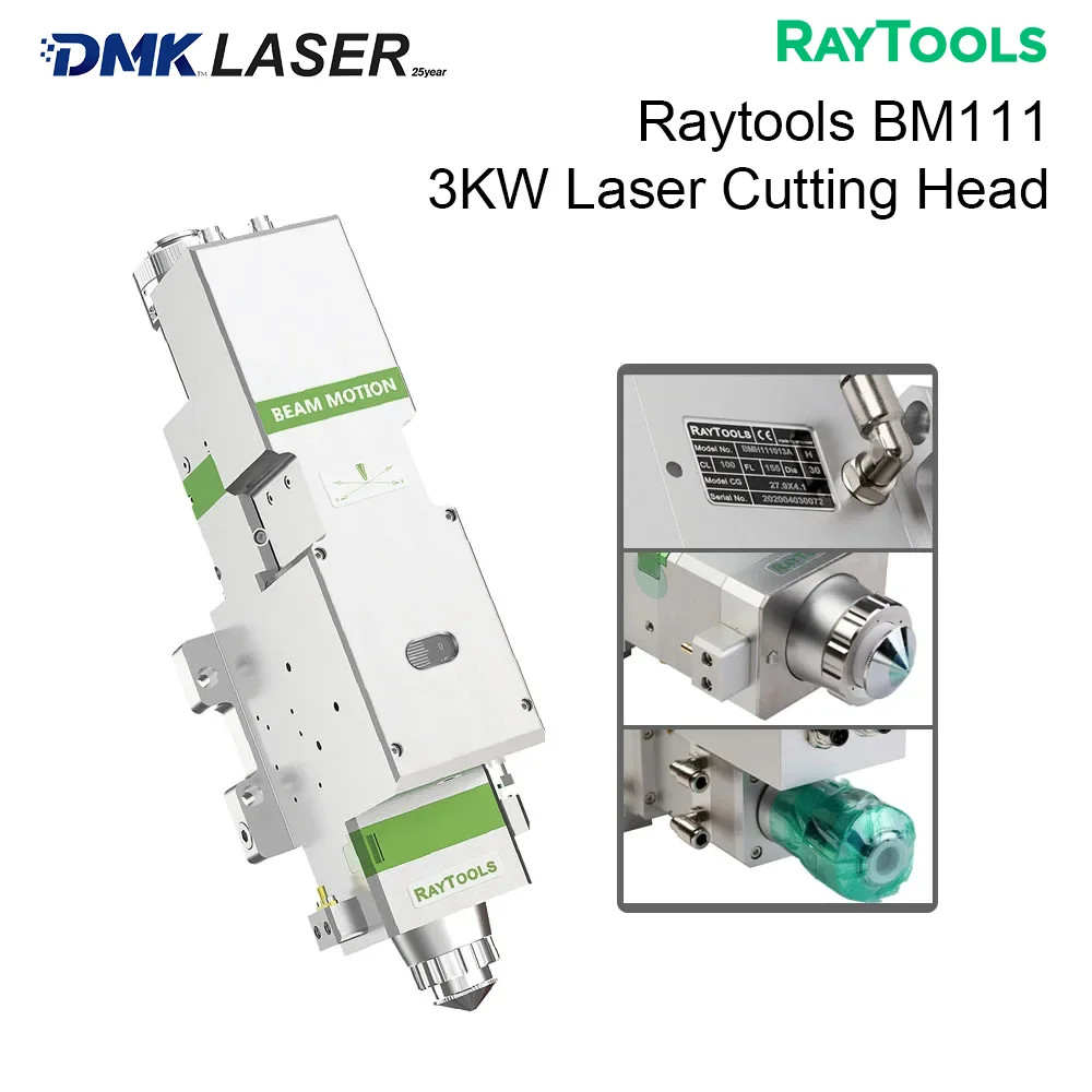 Raytools BM111 Laser Cutting Head 3.3KW Auto Focus For Raycus/MAX Laser Source