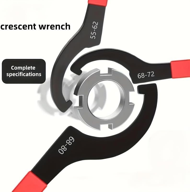 5x Coilover Spanner Wrench Set Adjustable C-Shape Shock Spanner Hook Wrench Tool