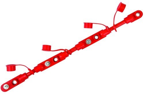 CABLE OVERMOLDED HARNESS 2/0 21in RED
