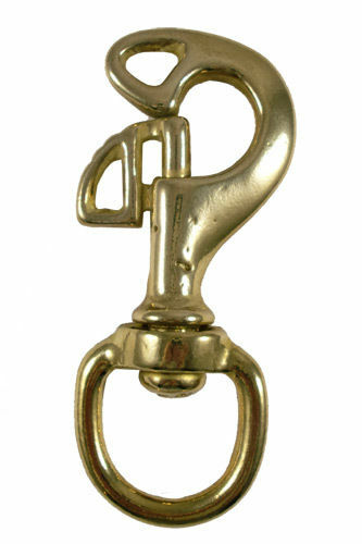 Scuba Diving 3-1/4" Butterfly Swivel Brass Bolt Snap