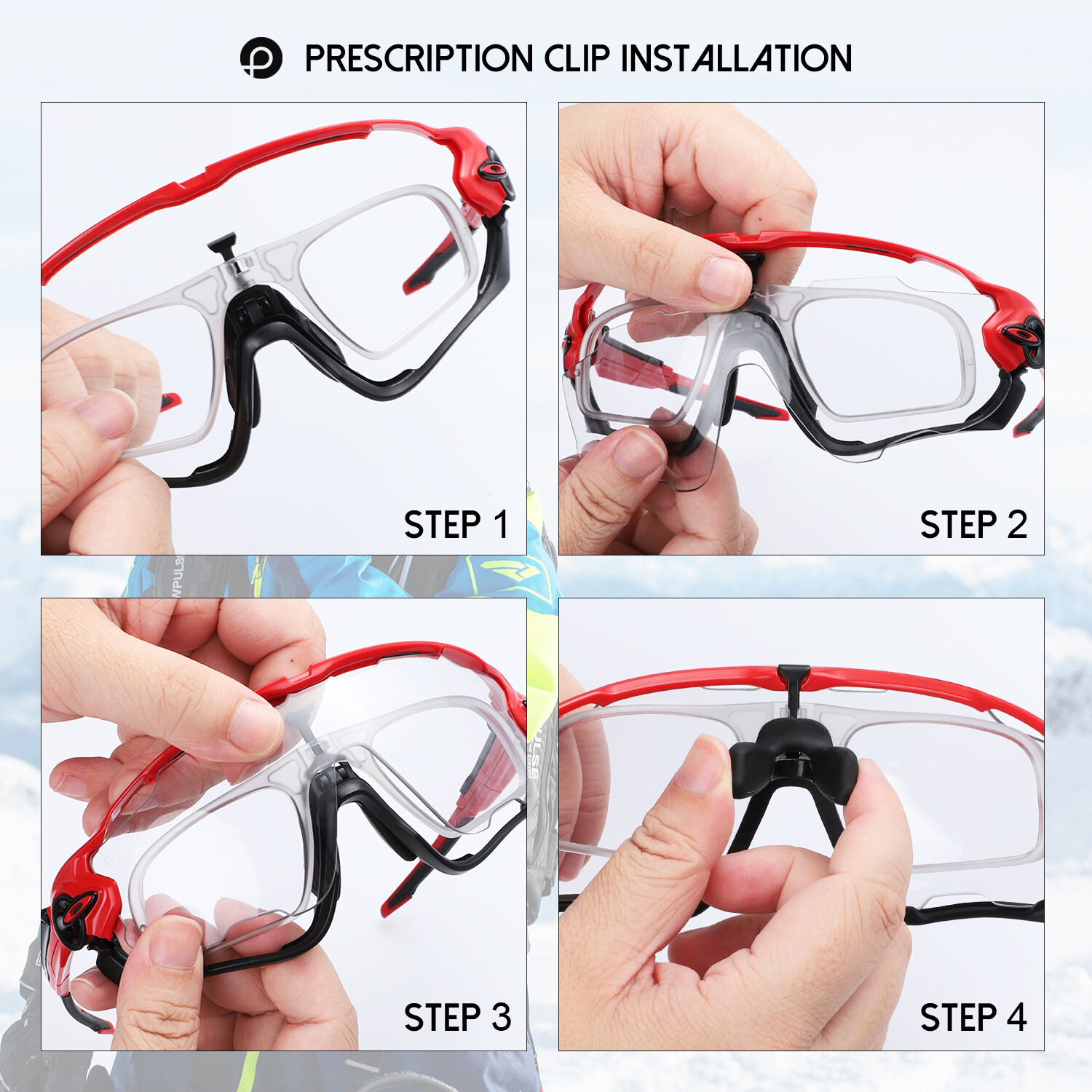 PapaViva Insert Clip-On Prescription Clip For-Oakley Jawbreaker Sunglasses