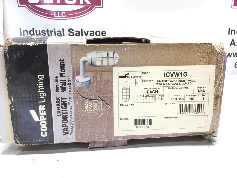 Cooper Lighting ICVW1G Wall Mount Light