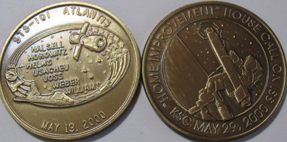 STS-101 ATLANTIS SPACE TRANSPORTATION SYSTEM SHUTTLE MISSION COIN