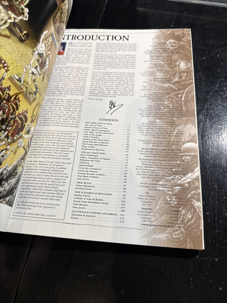 Warhammer Fantasy Chronicles 2004 OOP Games Workshop WFB