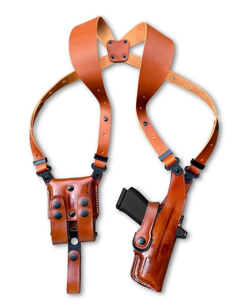 Optic Ready Vertical Shoulder Holster For Stoeger STR-9C Com 9mm 3.8" #1599#