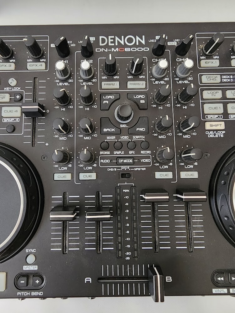 DENON DN-MC6000 4ch DJ Controller Mixer Traktor Virtual 4-Channel Black