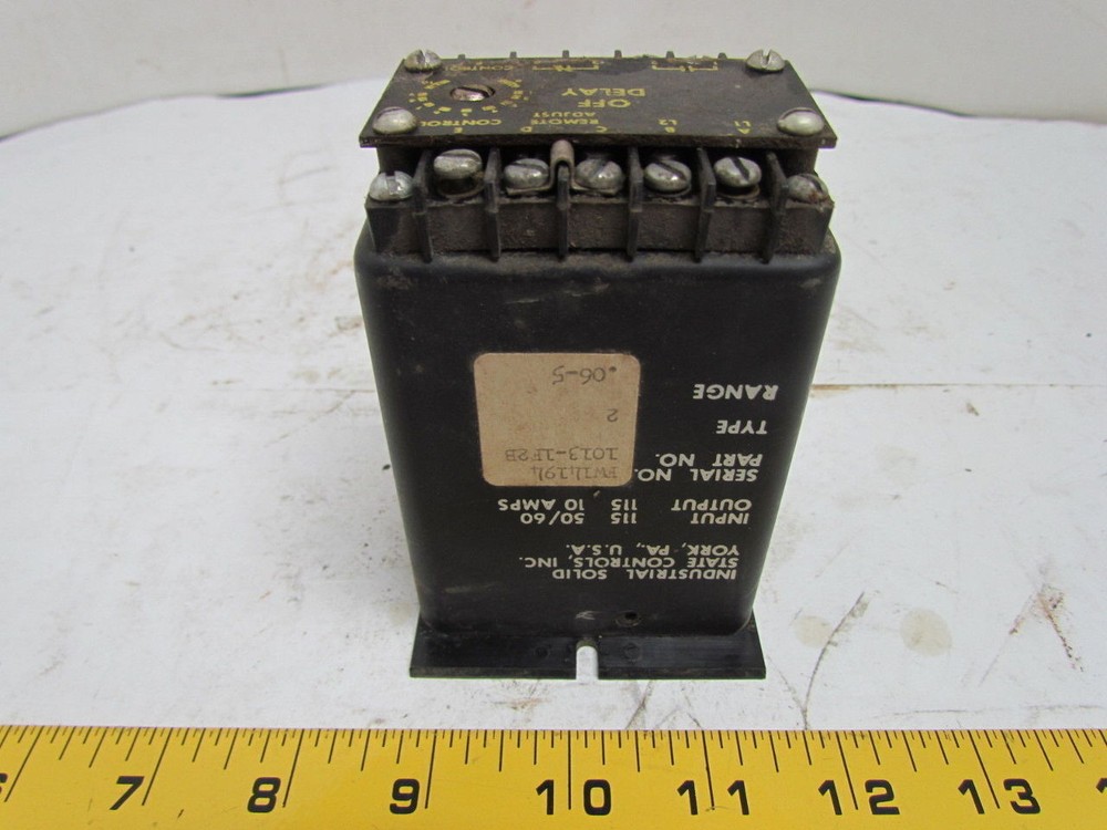 Industrial Solid State Control 1013-1F2B Type 2 .06-5 Range 115V Timer Off delay