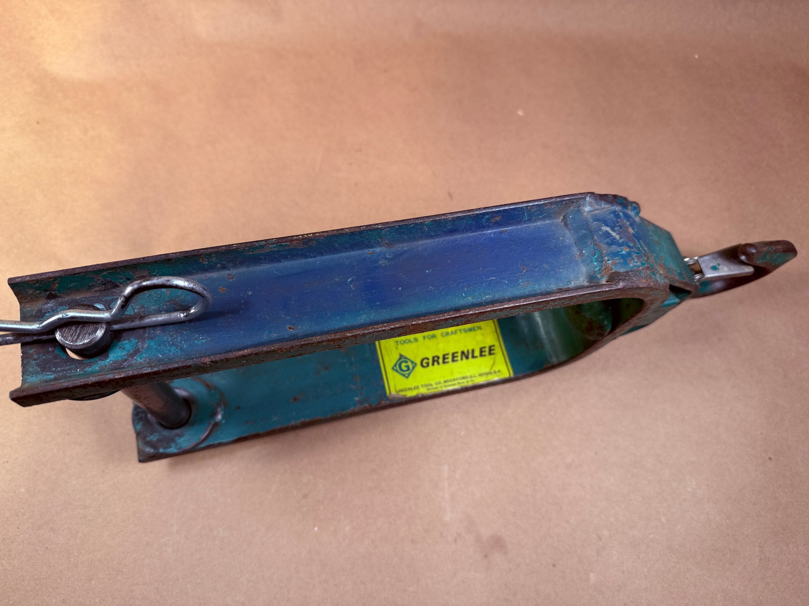 Greenlee 651 - 12" Hook Type Cable Puller Sheave - Frame Only - No Spindle