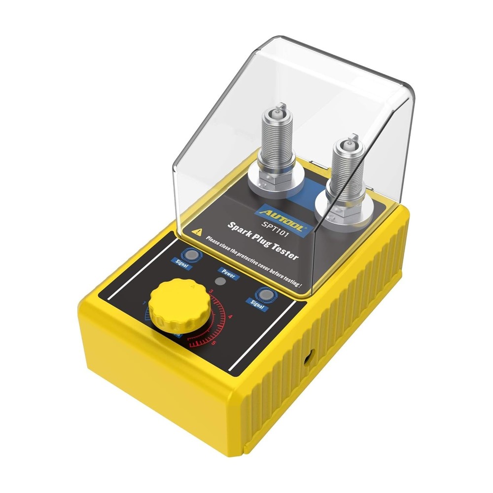 Car Spark Plug Tester with Protective Cover - Analyzes 12V Ignition Performance