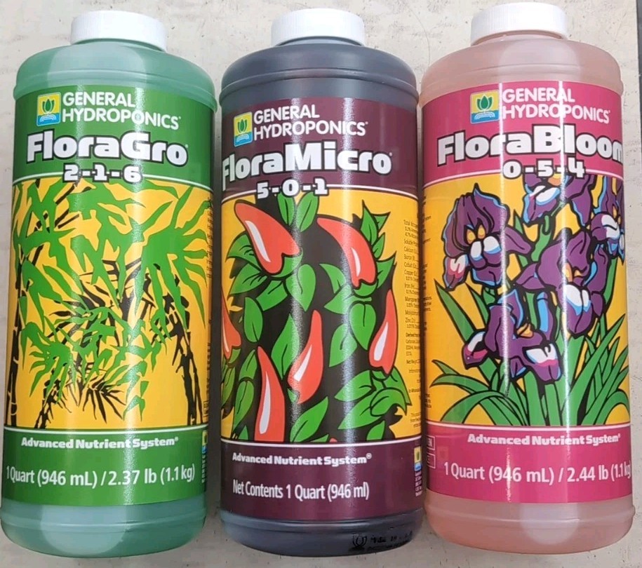 General Hydroponics FloraSeries Hydroponic Nutrient Fertilizer System Trial ...