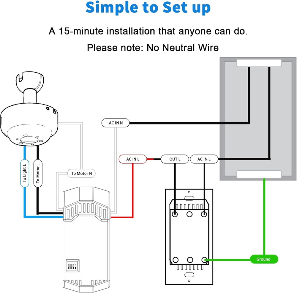 Ceiling Fan Remote Control Kit, Universal Ceiling Fan Remote Control Kit,