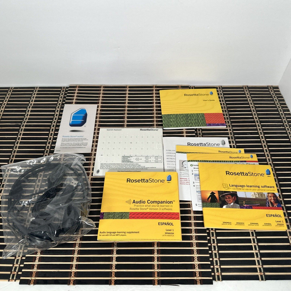 Rosetta Stone Spanish Latin America Level 1 Version 3 WIN/MAC CD-ROM