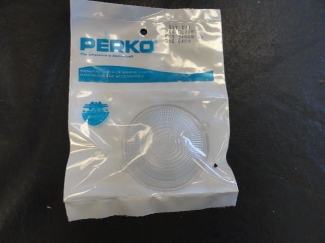 PERKO 3" DOME LIGHT REPLACEMENT GLOBE CLEAR 257-DP3 MARINE BOAT