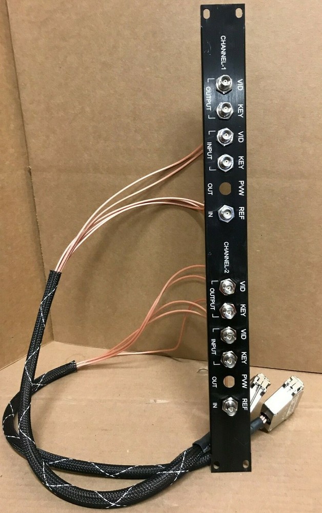 Chyron Video 2 CHANNEL Break-Out Panel BOB