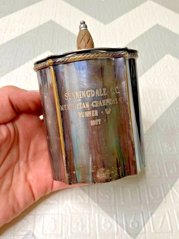 1960's Tea Caddy / Cigarette Box IFS Israel Freeman and Sons Italy Silverplate