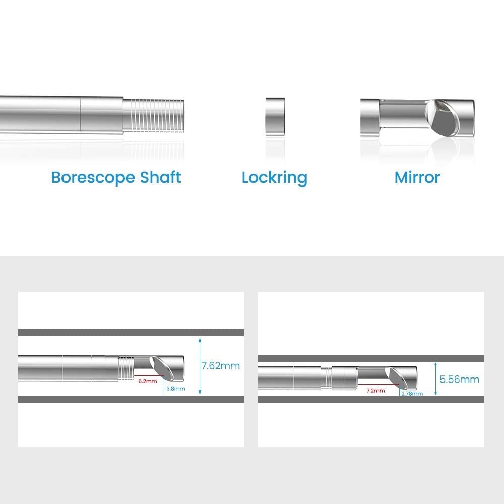 Rifle Borescope Camera Cleaning Tool