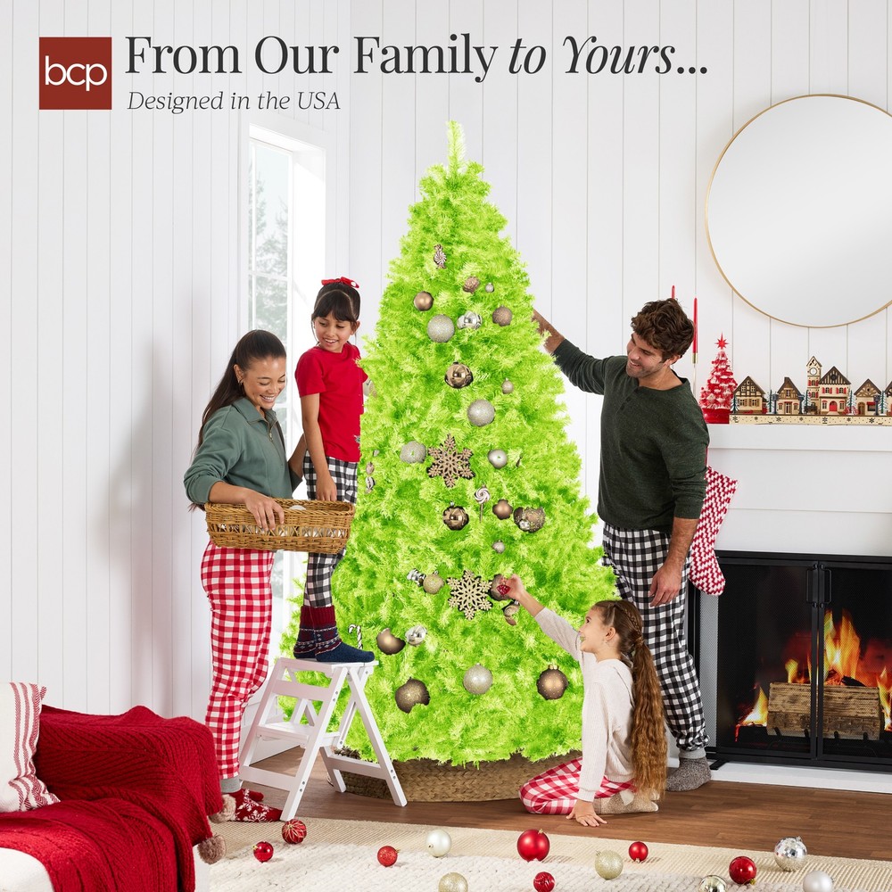 Best Choice Products Artificial Lime Tree Unlit Pine Design w/Easy Assembly