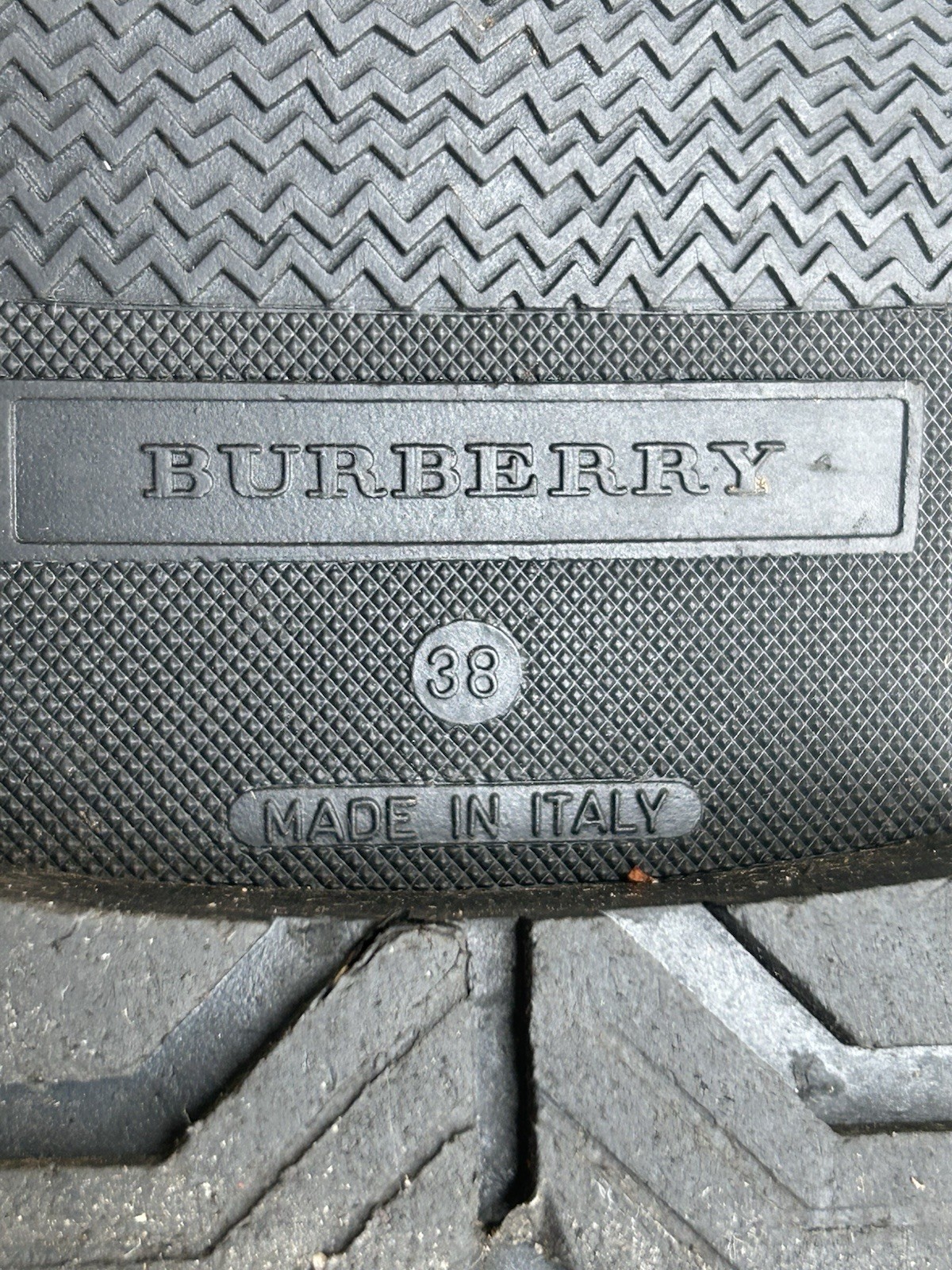 Women's BURBERRY Rubber NOVA CHECK Rain Boots sz 38