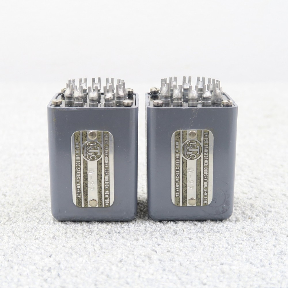 UTC A-27 Line Transformer 2 Units Pair Working JP