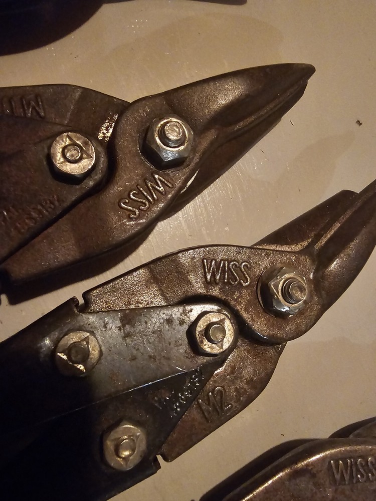 3 Tin Snips Wiss -1 Sears- 1 No Name