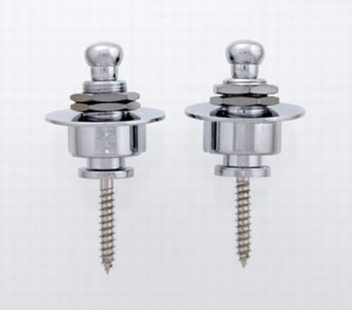 NEW - Schaller Style Strap Lock System (2) - CHROME