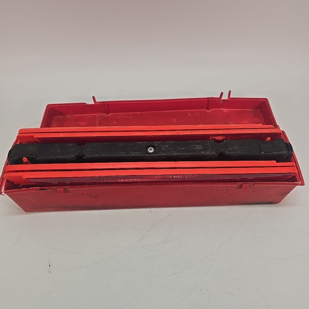 SATE-LITE 711 Folding Safety TriangleFluorescent Orange Triangles Red Reflectors