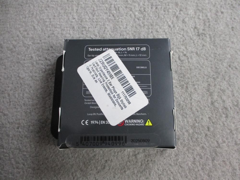 Loop Experience 2 Earplugs Gold Noise Reduction New Open Box