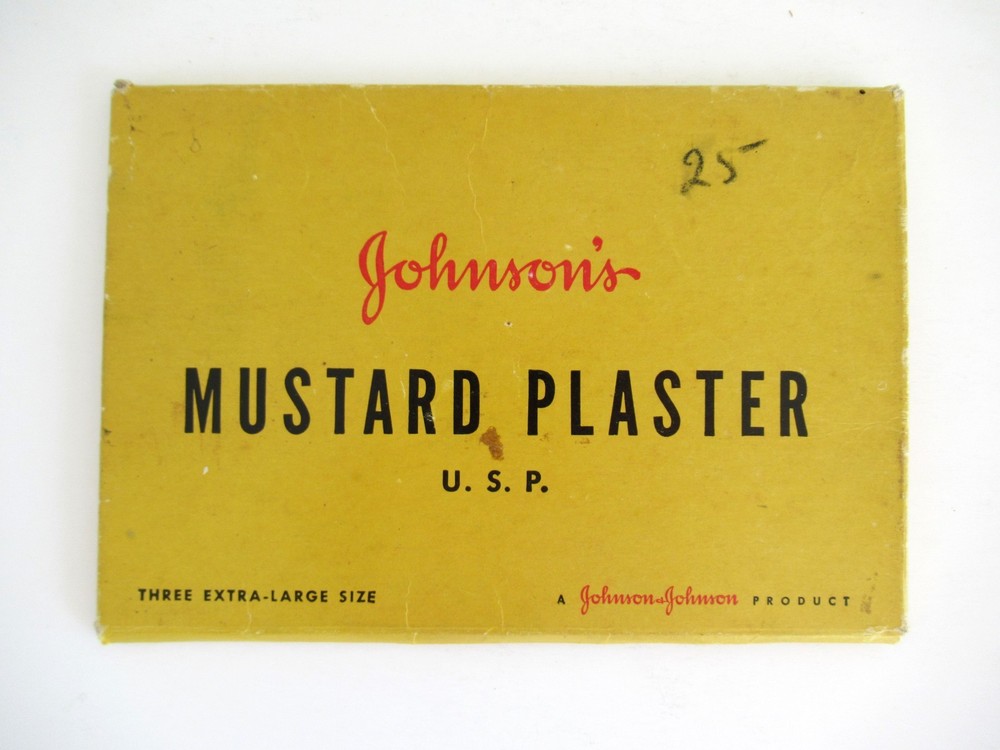 Johnson's Mustard Plaster, Holder, 2 Patches, Instructions, Johnson & Johnson