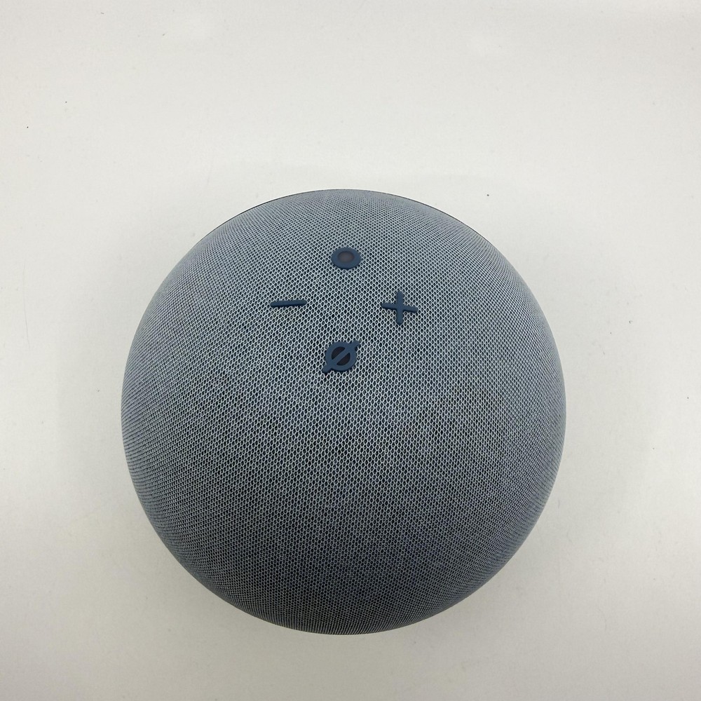 Amazon Smart Speaker Blue L4S3RE Alexa WiFi Bluetooth Zigbee Sphere Fabric